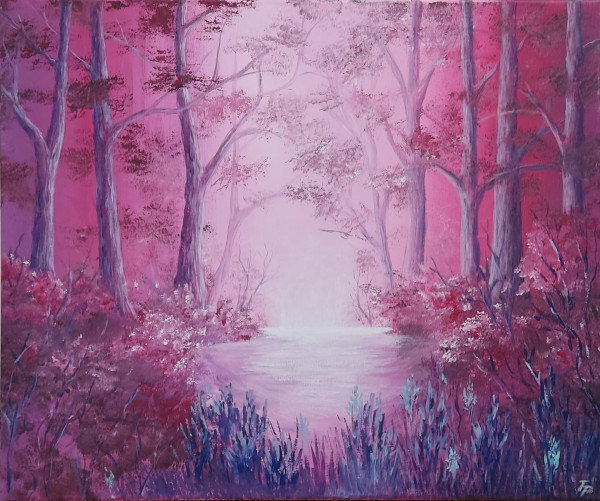 Rosa-Roter-Wald 50x60 cm