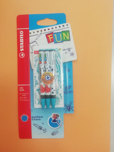 Staboli FUN 3er set medium 0,5 hellblau