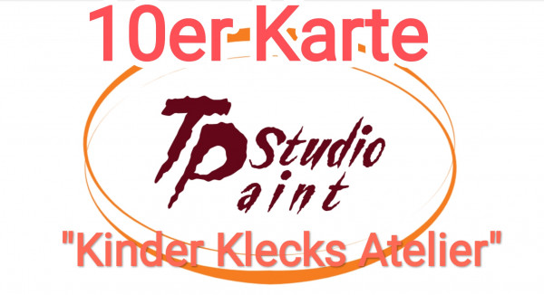 10er Karte "Kinder Klecks Atelier"