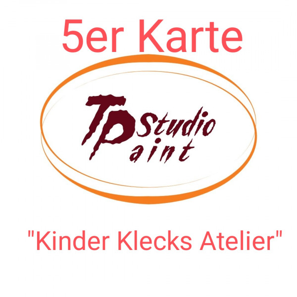 5er Karte "Kinder Klecks Atelier"