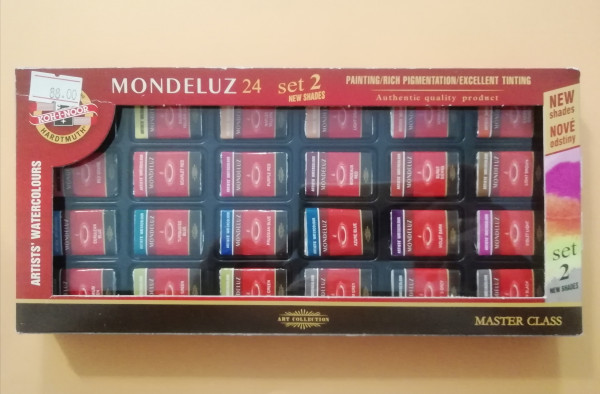 Aquarellfarben-Set 2 "Mondeluz" Zusatzfarnen 24er Set
