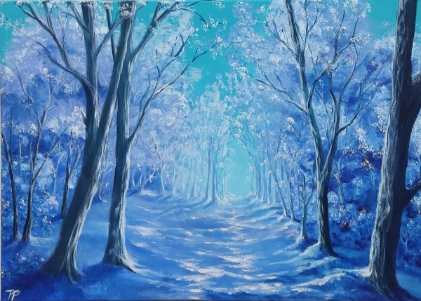 Winterlwald 50x70 cm